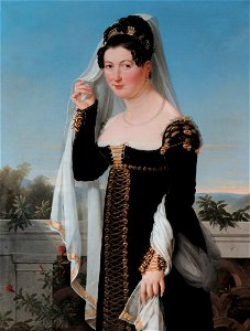 Presumed portrait of Adelheid von Anhalt-Bernburg, Duchess of Oldenburg, by German school of 1820