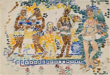 Brooklyn Museum - Five Figures - Maurice Brazil Prendergast
