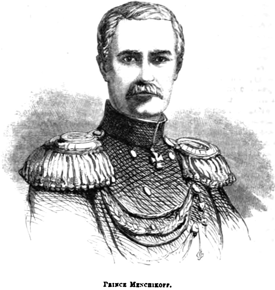 Prince Menchikoff. George Dodd. Pictorial history of the Russian war 1854-5-6