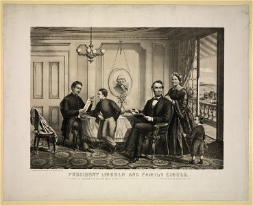 President Lincoln and family circle LCCN2003688601