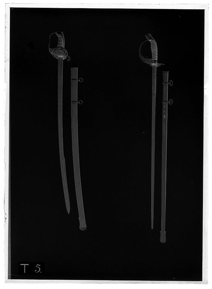 Preussisk infanterisabel, 1800-talets slut, Tyskland - Livrustkammaren - 69271-negative