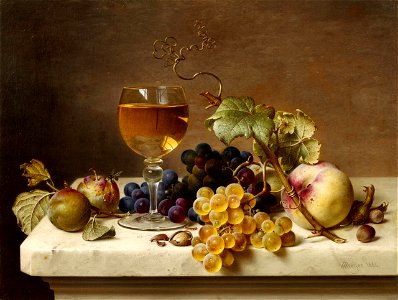 Johann Wilhelm Preyer - Früchtestillleben (1864)