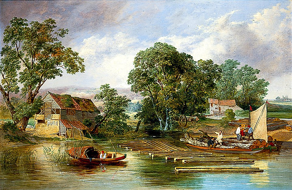Priest - Scene at Taverham, Norfolk (Taverham Paper Mill)