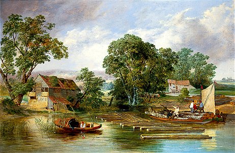Priest - Scene at Taverham, Norfolk (Taverham Paper Mill)