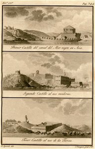 Primer Castillo del canal del Mar negro en Asia Segundo Castillo al uso moderno Tercer Castillo al uso de los Turcos - Moreno José - 1790