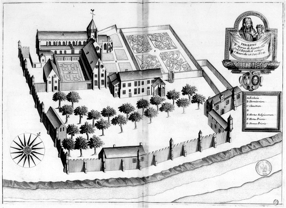 Prieuré Notre-Dame d'Argenteuil dans Monasticon Gallicanum