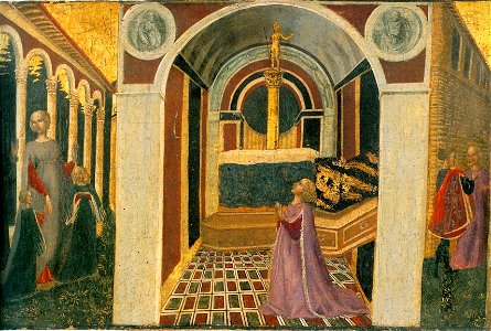 Priamo della Quercia. Scene from a Novella. Early 1440s. Philadelphia Museum of Art
