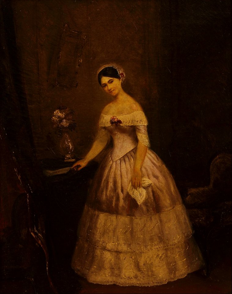 Prilidiano Pueyrredon - Retrato de Manuelita Rosas (estudio) - Google Art Project