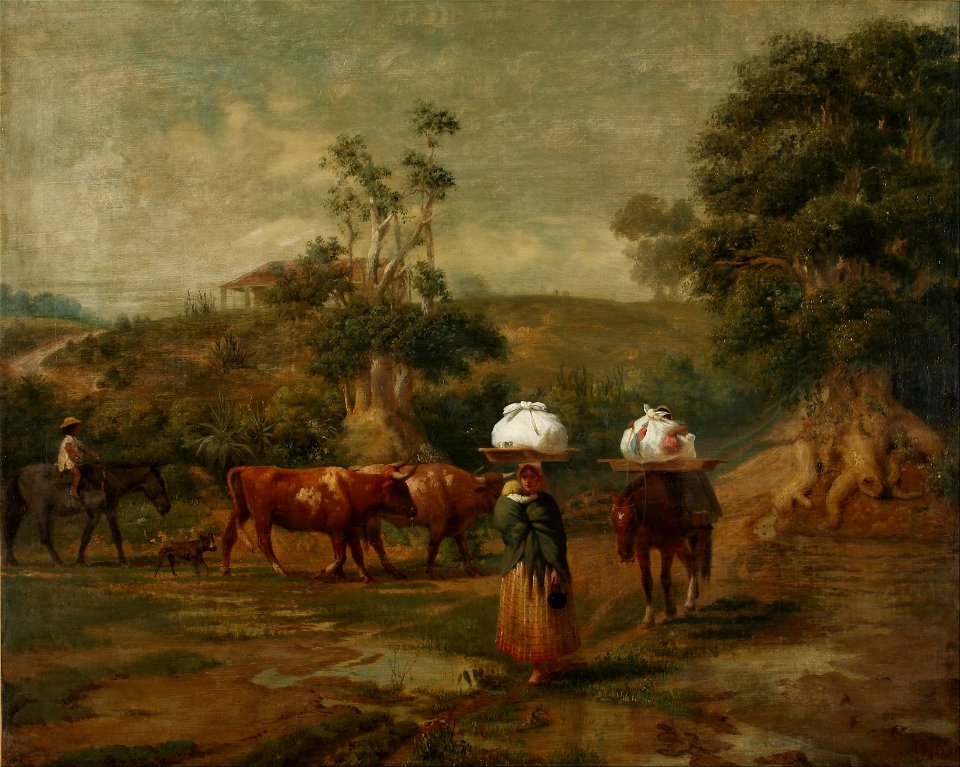 Prilidiano Pueyrredon - Lavanderas en el bajo de Belgrano - Google Art Project