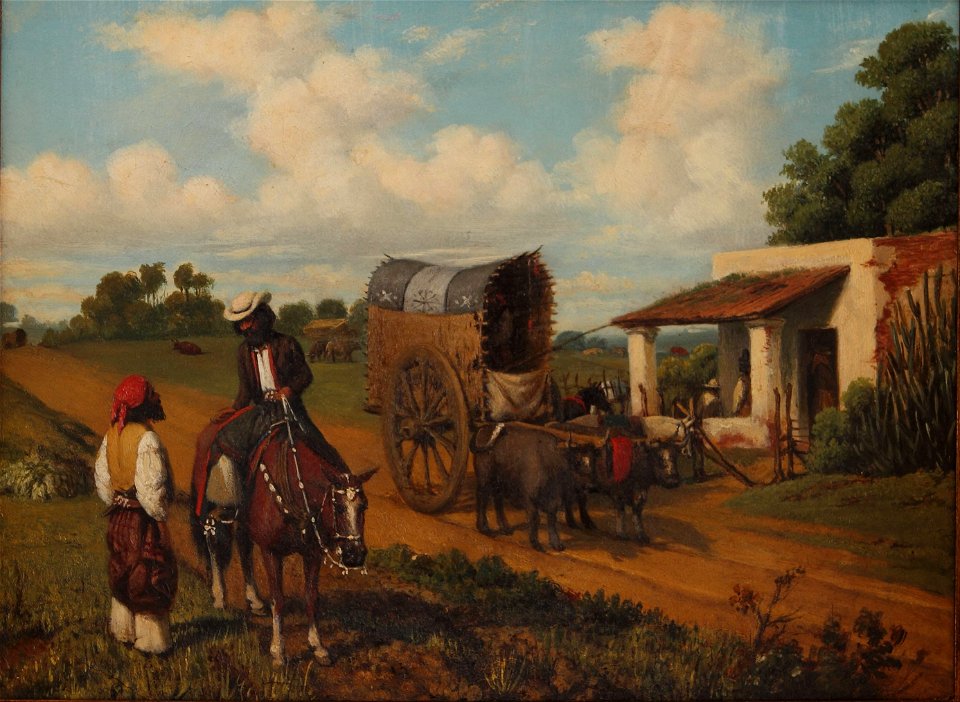 Prilidiano Pueyrredon - Un alto en la pulpería - Google Art Project