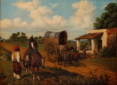 Prilidiano Pueyrredon - Un alto en la pulpería - Google Art Project