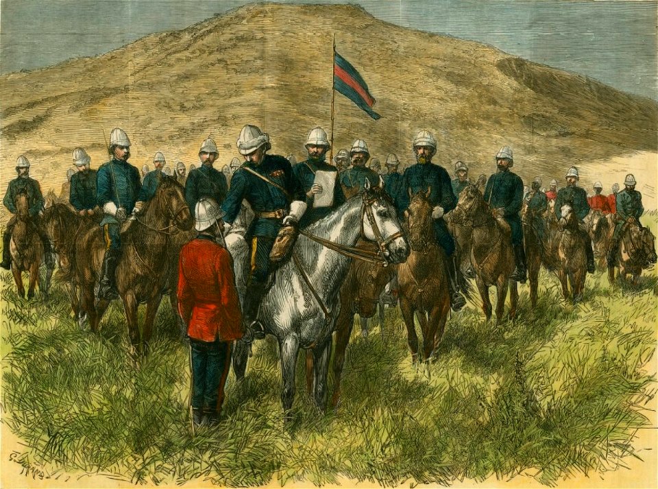 Presenting Victoria Cross to Major Chard