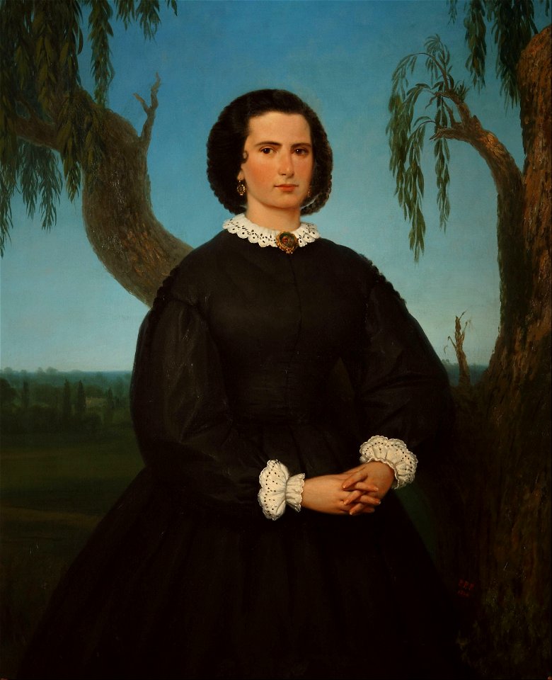 Prilidiano Pueyrredon - Retrato de Doña Josefa Sáenz Valiente - Google Art Project