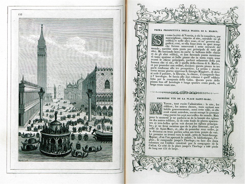 Prima prospettiva della piazza di S Marco - Vecellio Cesare - 1860