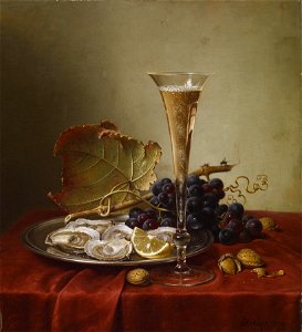 Johann Wilhelm Preyer - Still Life - Walters 37139. Free illustration for personal and commercial use.
