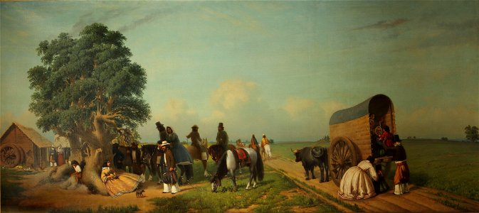 Prilidiano Pueyrredon - Un alto en el campo - Google Art Project