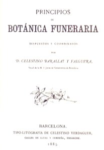 Principios de botánica funeraria, de Celestino Barallat y Falguera (1885), de Apeles Mestres