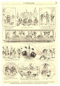 Press illustration from 'L'Univers illustré' (1891) for 'Le voyage en Suisse, pièce en trois actes, quatre tableaux, mêlée de chant et de pantomime' – Gallica 2016