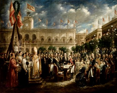 Primera piedra del Monumento a San Fernando