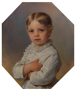 Prince Emich of Leiningen (1866-1939) when a Child. Free illustration for personal and commercial use.