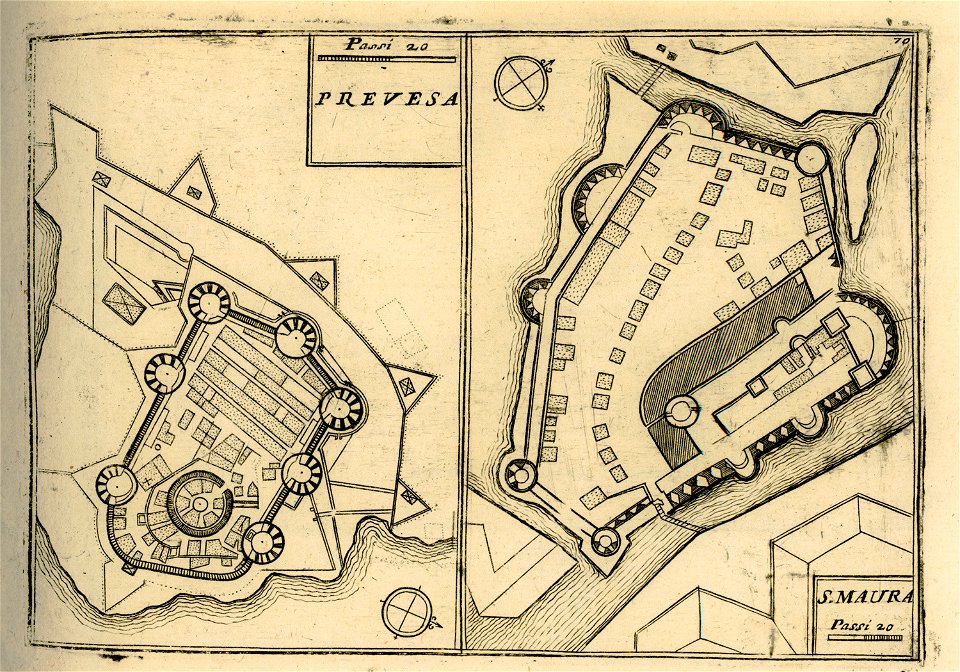 Prevesa S Maura - Coronelli Vincenzo - 1688