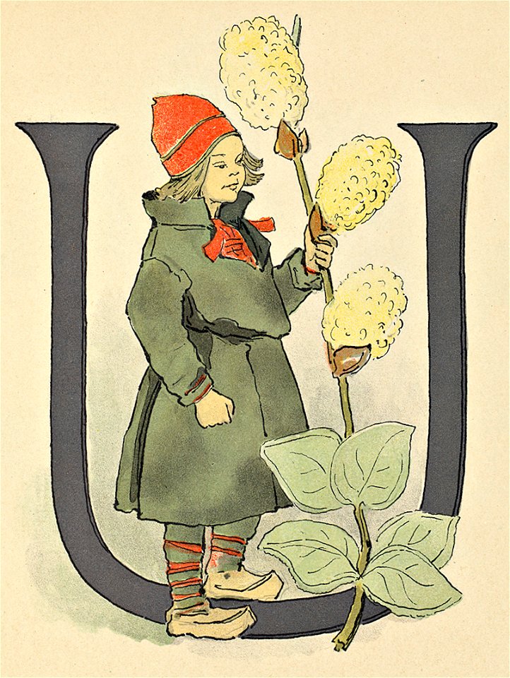 Prinsarnes blomsteralfabet U