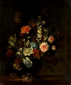 Previously attributed to Jean-Baptiste Monnoyer (1636-99) - Still-Life with a Vase of Flowers - RCIN 407218 - Royal Collection