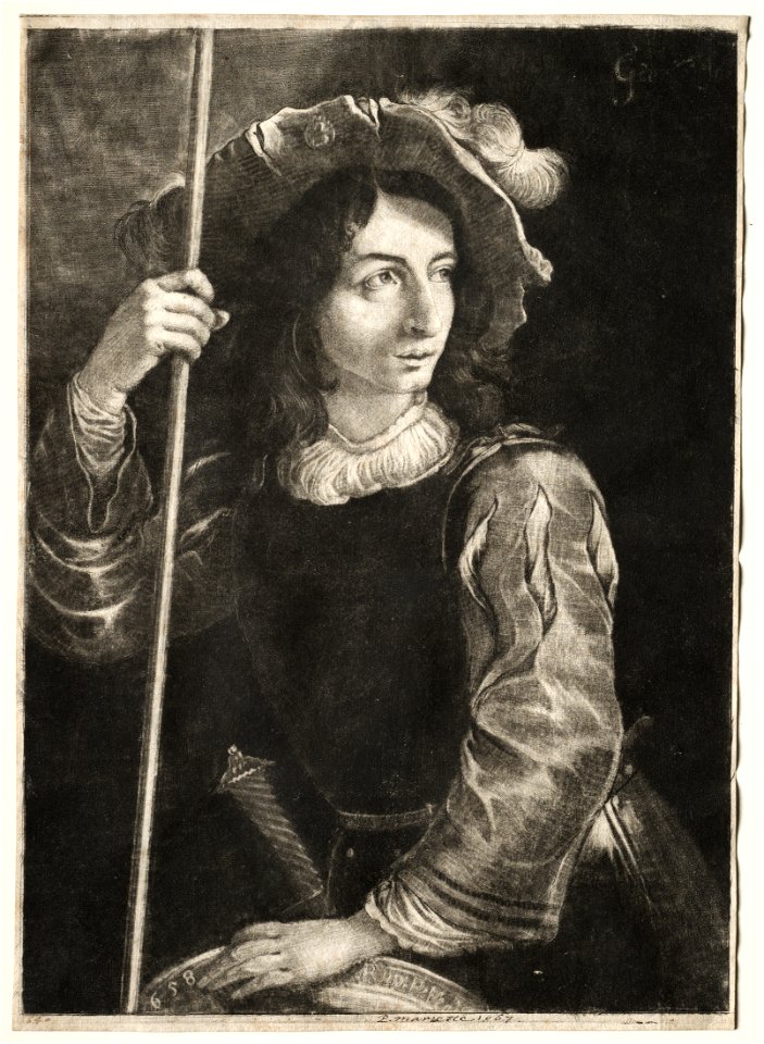 Prince Ruprecht (German, 1619-1682) - The Standard Bearer - 1966.10 - Cleveland Museum of Art