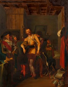 Prince Albert, Prince Consort, consort of Victoria, Queen of the United Kingdom (1819-61) - The Death of Count Mansfield (1580-1626) - RCIN 403743 - Royal Collection