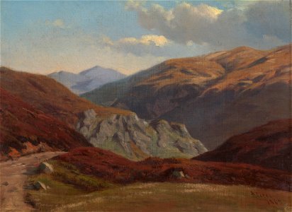 Princess Alice, Grand Duchess of Hesse ^ by Rhine, consort of Ludwig IV, Grand Duke of Hesse ^ by Rhine (1843-78) - Lochnagar from the Sluggan - RCIN 403863 - Royal Collection