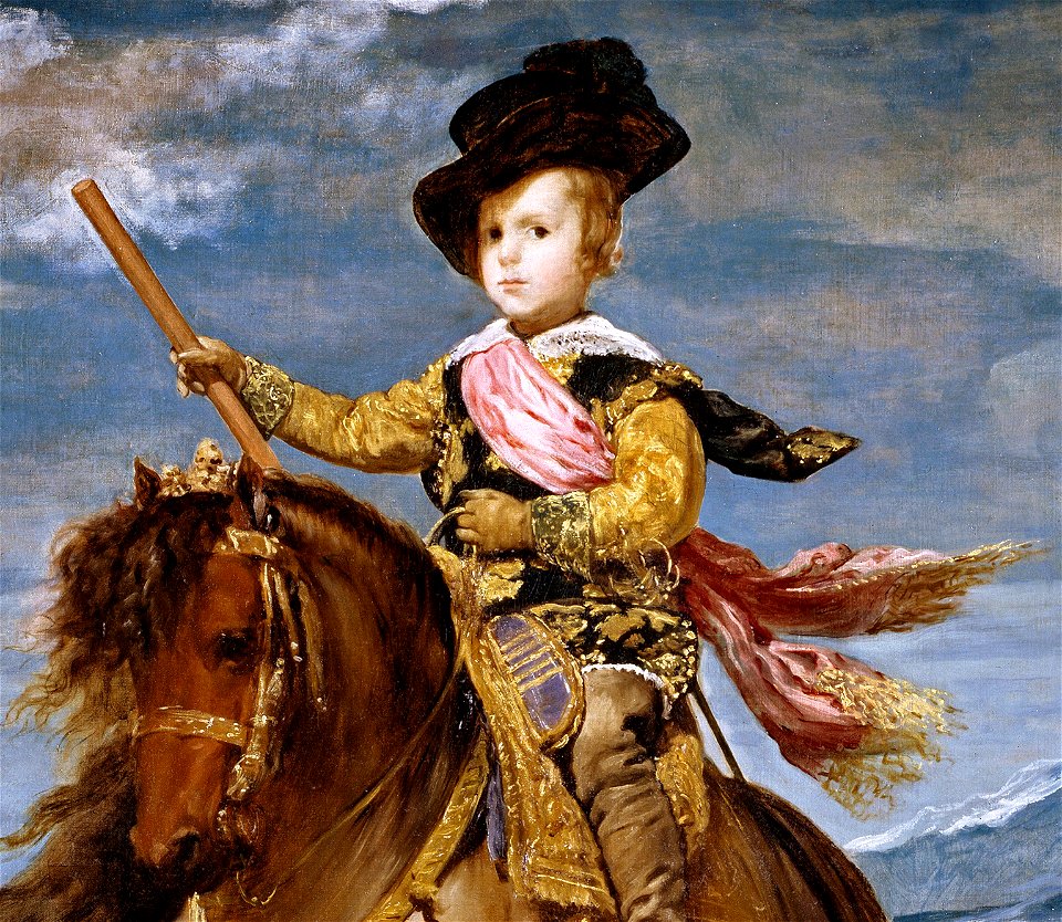 Principe Baltasar Carlos a caballo Velazquez detail
