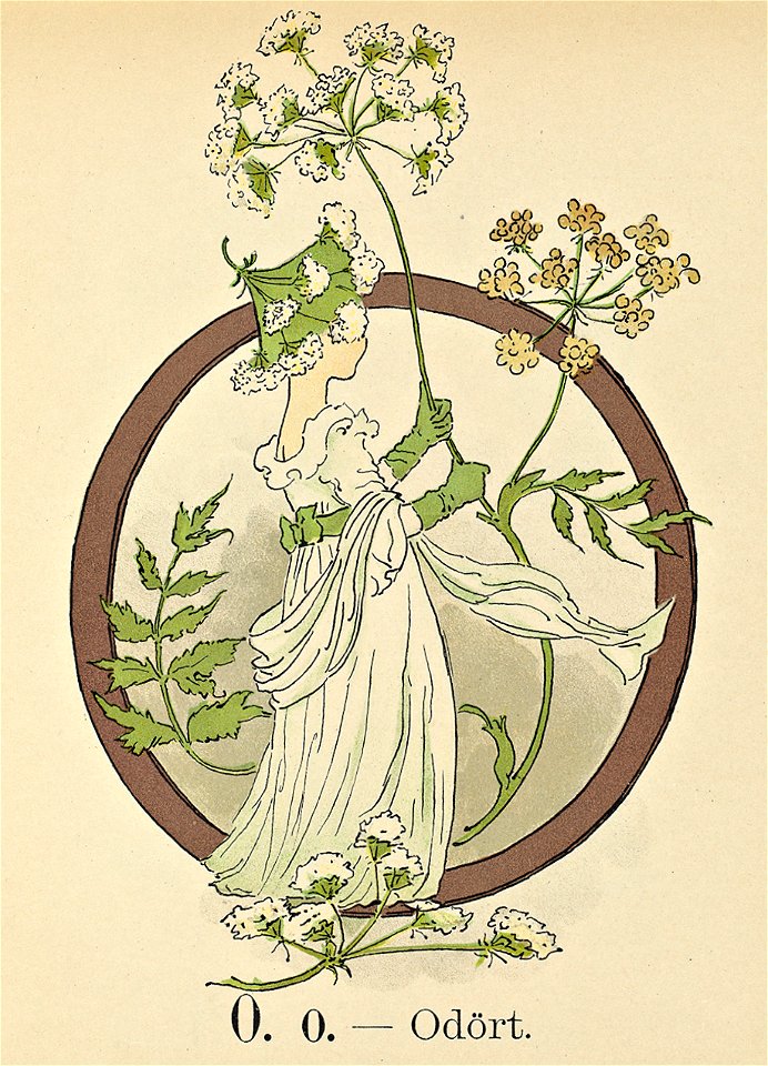 Prinsarnes blomsteralfabet O