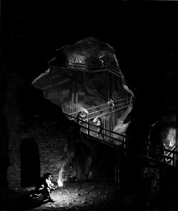 Prins Gustav's Gallery in the Falun Copper Mine (Pehr Hilleström d.ä.) - Nationalmuseum - 23795