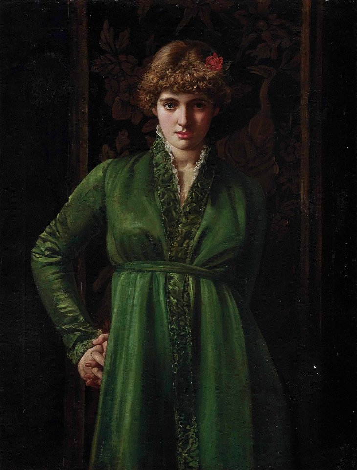 Valentine Cameron Prinsep - The green dress