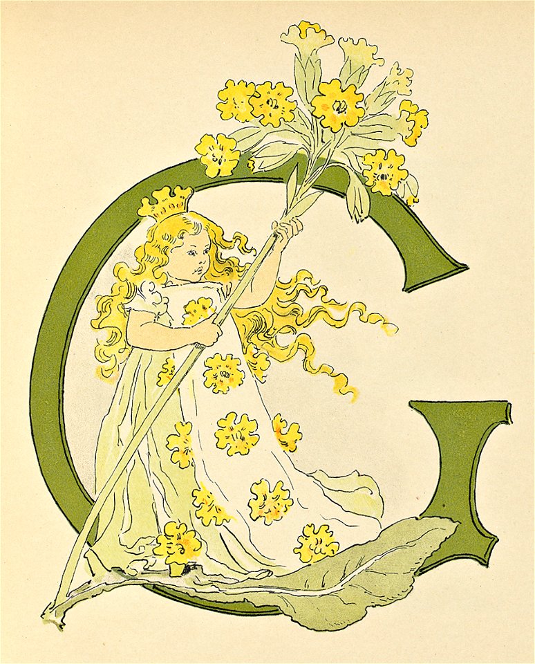 Prinsarnes blomsteralfabet G