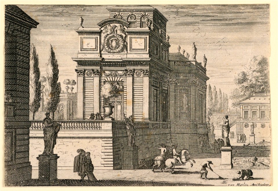 Print, A park of a castle, ca. 1650 (CH 18571205)