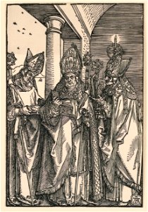 Print, Bishops Nicholas, Ulric, Erasmus, ca. 1508 (CH 18384743-2)
