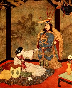 Princess Badoura, a tale from the Arabian nights - Dulac color plate facing page 024