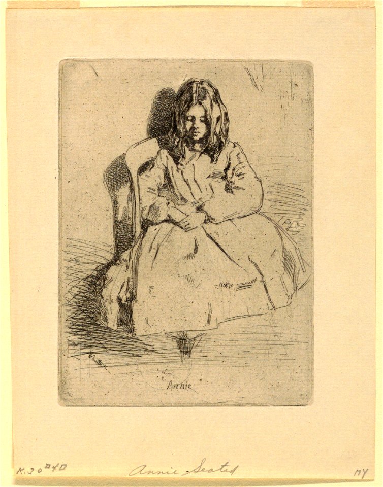 Print, Annie, Seated, 1859 (CH 18417693)