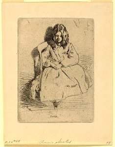 Print, Annie, Seated, 1859 (CH 18417693)
