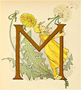 Prinsarnes blomsteralfabet M
