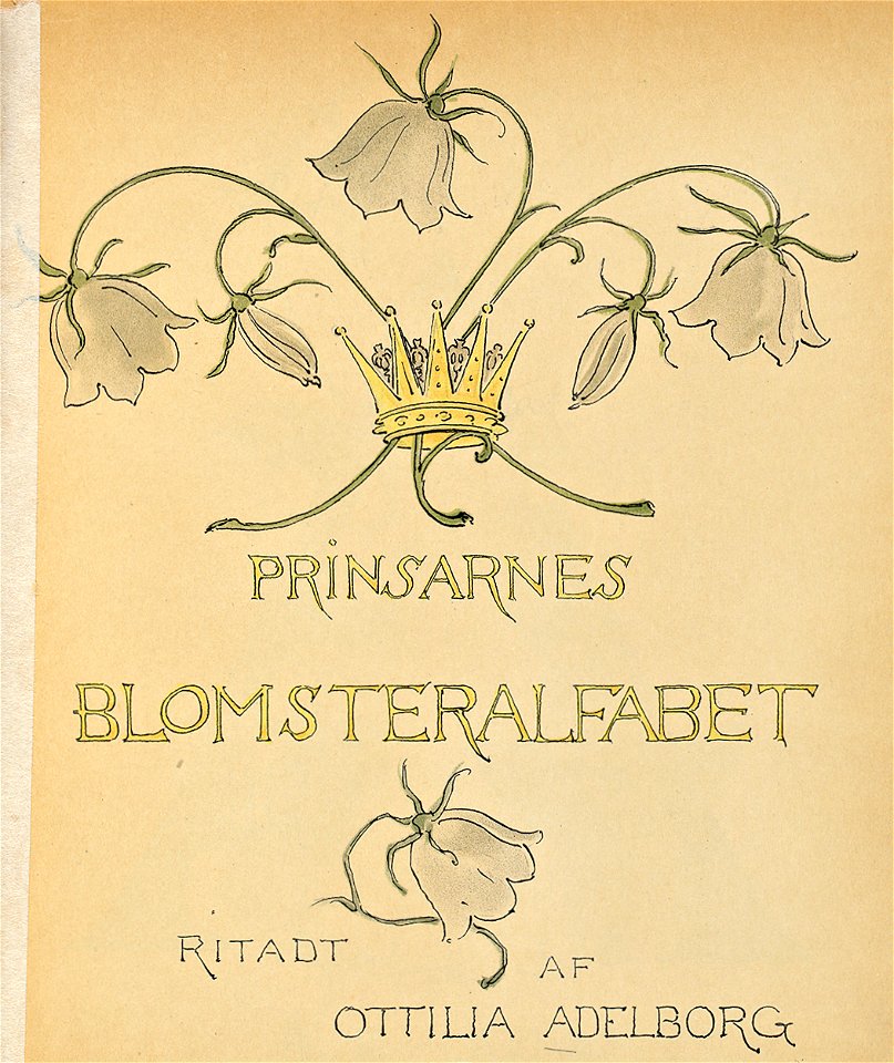 Prinsarnes blomsteralfabet Titelsida