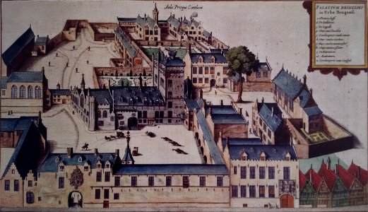 Prinsenhof Brugge zicht uit het zuidoosten