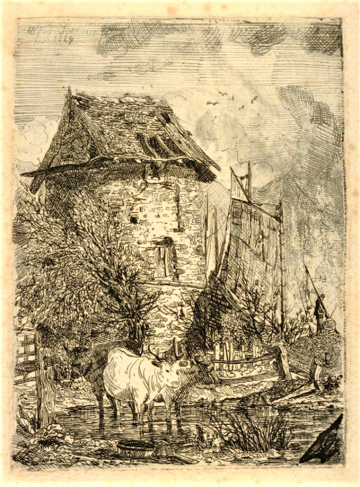 Print by Alfred Stannard