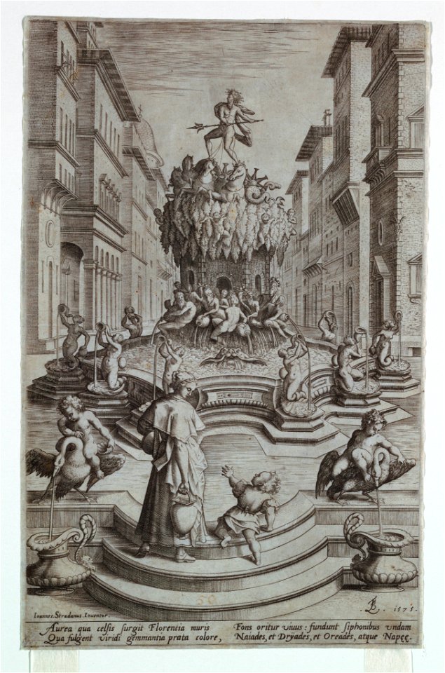 Print, A Fountain of Neptune, Fl, 1575 (CH 18639657)