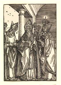 Print, Bishops Nicholas, Ulric, Erasmus, ca. 1508 (CH 18384743)