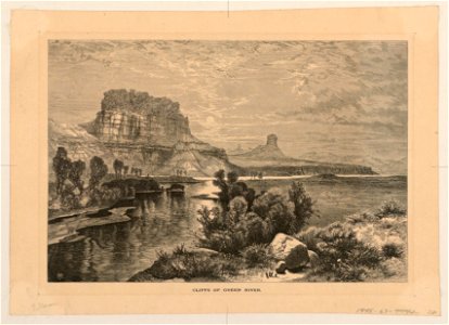 Print, Cliffs of Green River, 1874 (CH 18601607)