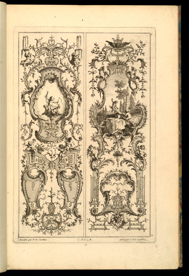 Print, Design for Two Panels, 1745 (CH 18241899)