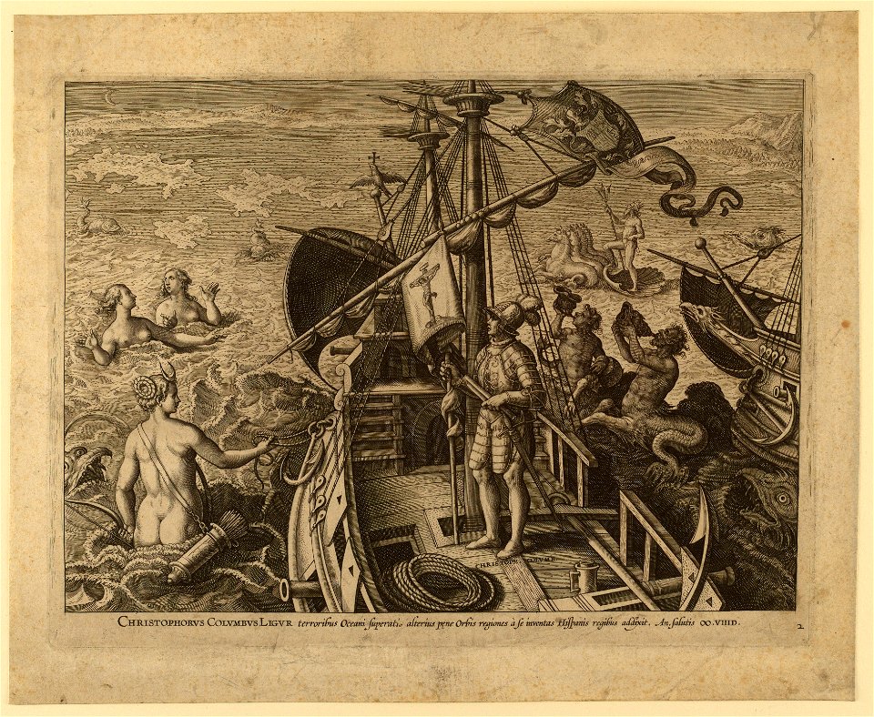 Print, Christopher Columbus, ca. 1575 (CH 18606475)