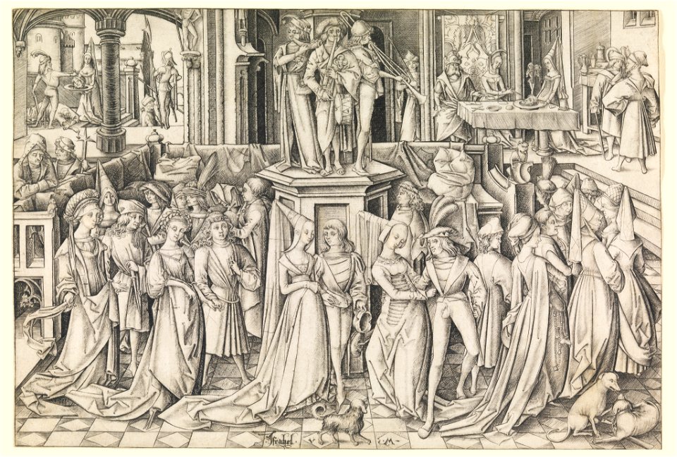 Print, Dance at Herod's Court, ca. 1490 (CH 18420585)
